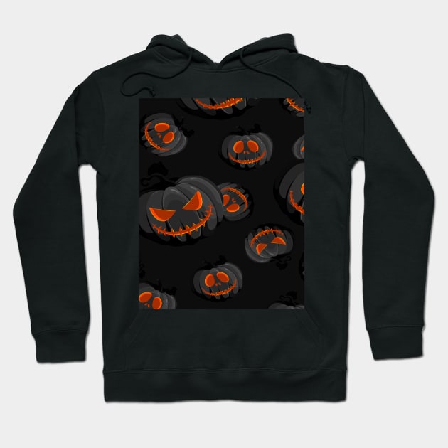 Halloween Pumpkin Hoodie by DragonTees